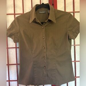 Banana Republic Green Button Down Shirt Tailored Fit